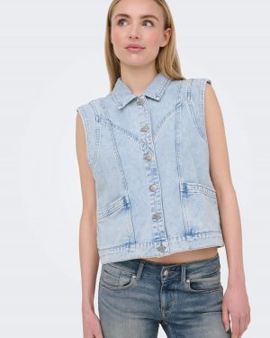 Veste en Jean sans manches Only / Bleach