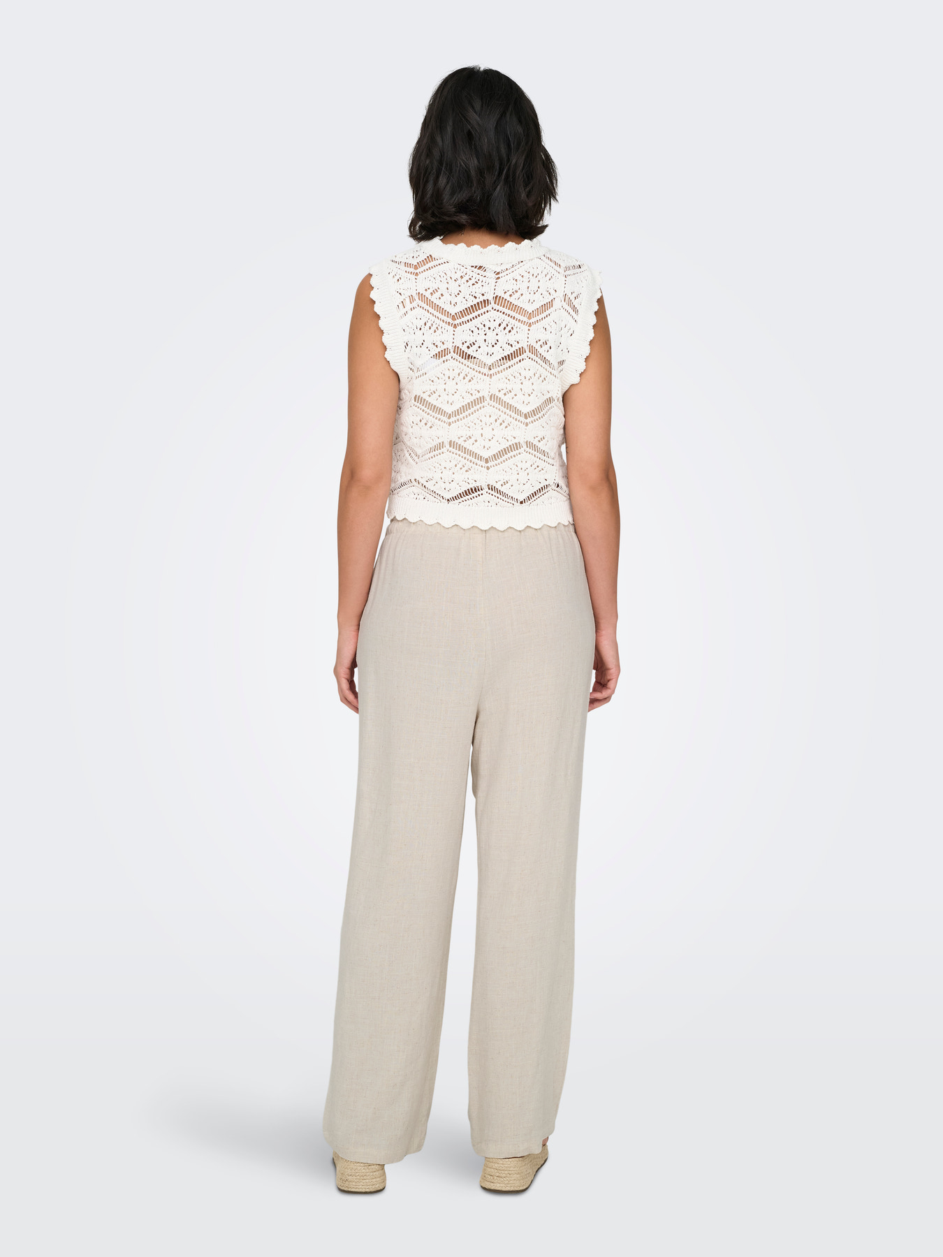 Siesta mw pull-up linen bl pnt - Beige clair - Only – Image 4