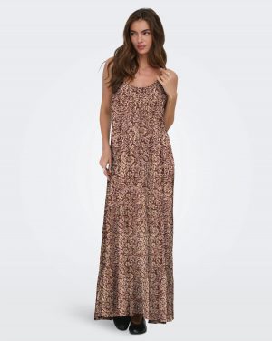 Matea life strap long dress wvn - Imprimé paisley - Only