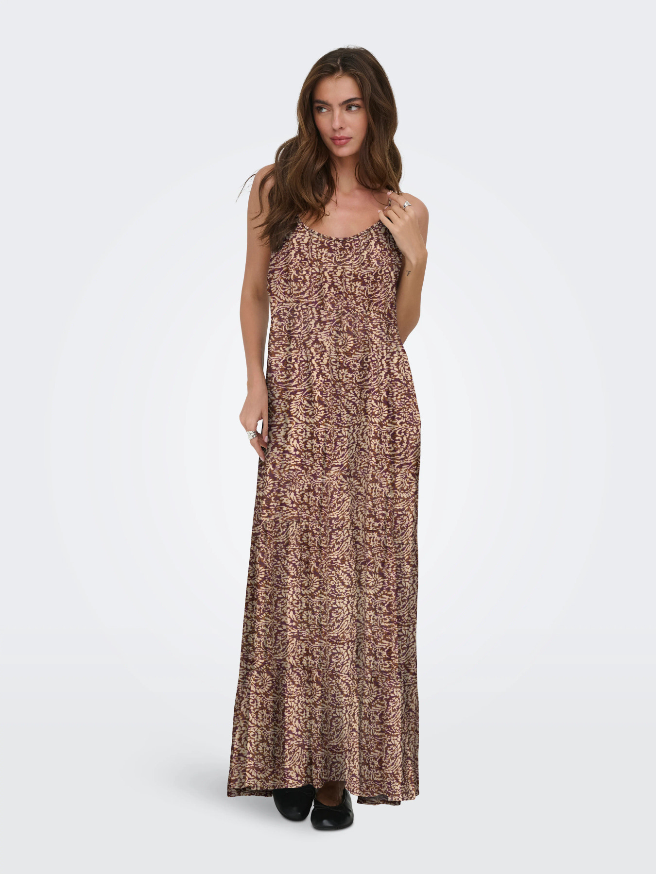 Matea life strap long dress wvn - Imprimé paisley - Only