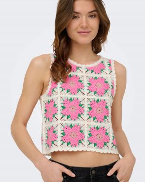 Emma crochet Top - Fleur Tropical - Only