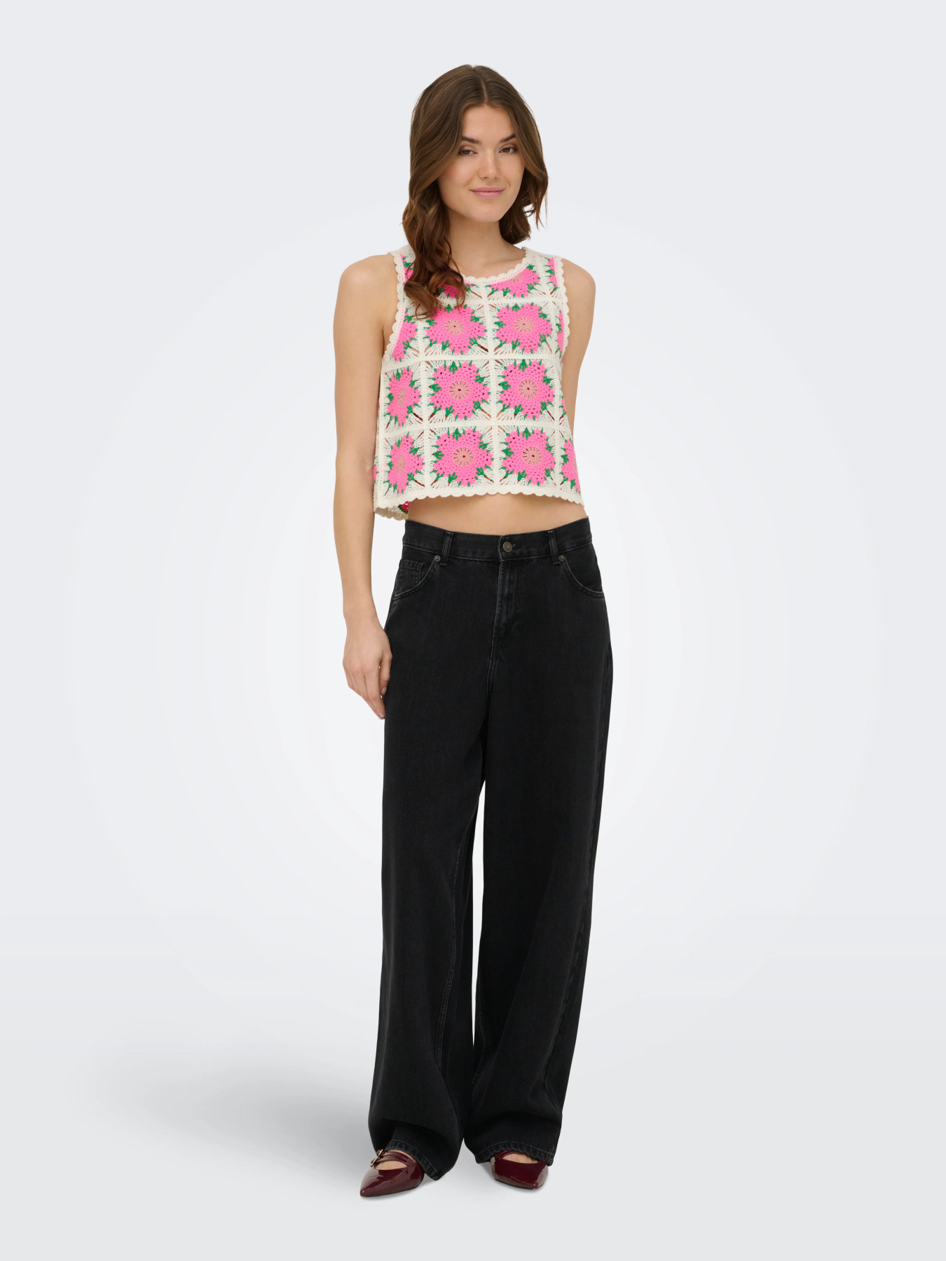 Emma crochet Top - Fleur Tropical - Only – Image 3
