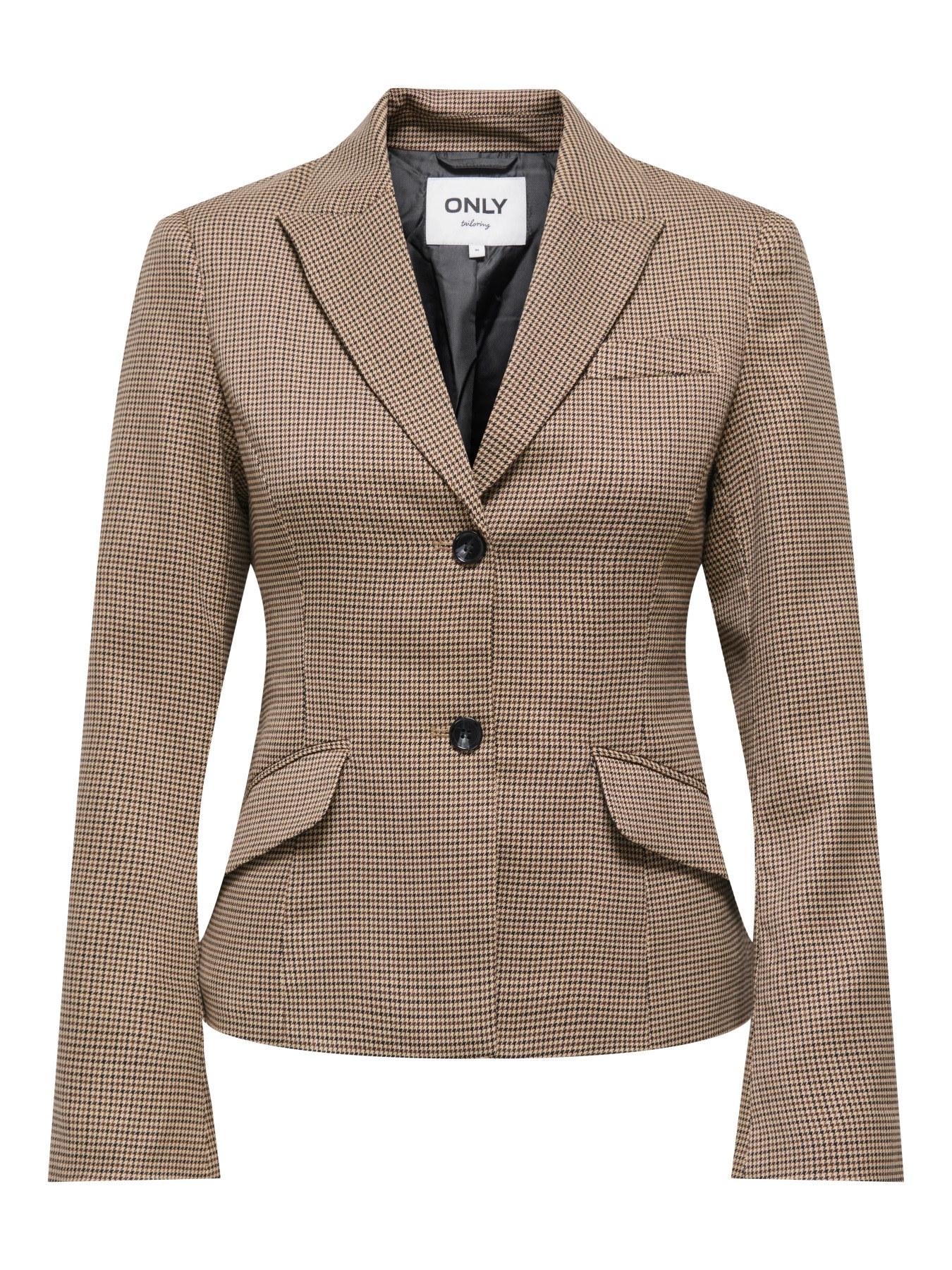 Blazer pied-de-poule Hollis ONLY – Pied-de-poule camel