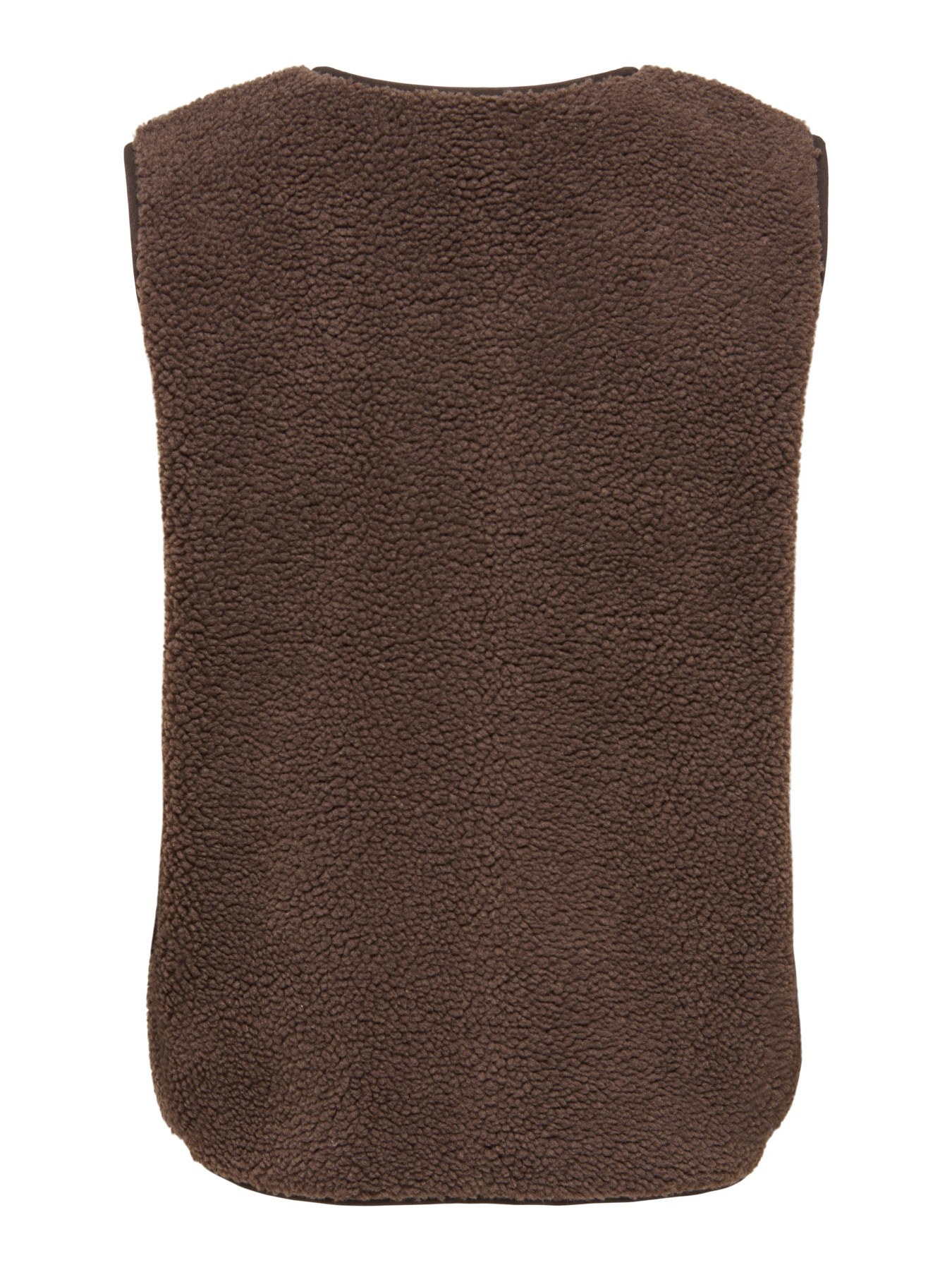 Gilet sans manches teddy zippé Baby Teddy ONLY – Marron – Image 2