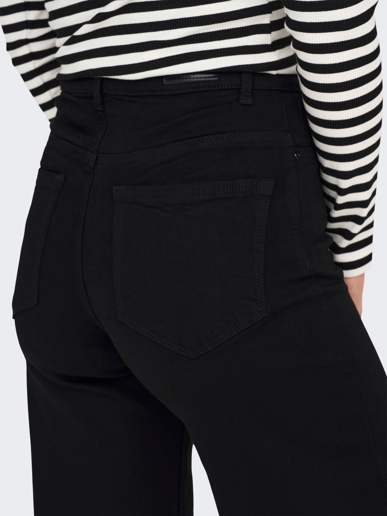 Jean large taille haute Madison ONLY – Noir – Image 6