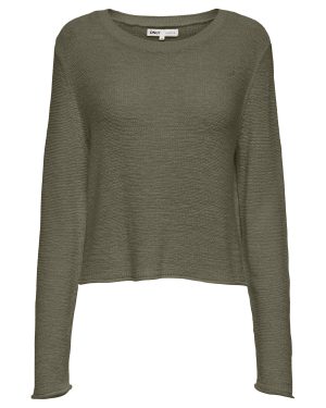Pull court en maille Sunny ONLY – Kaki