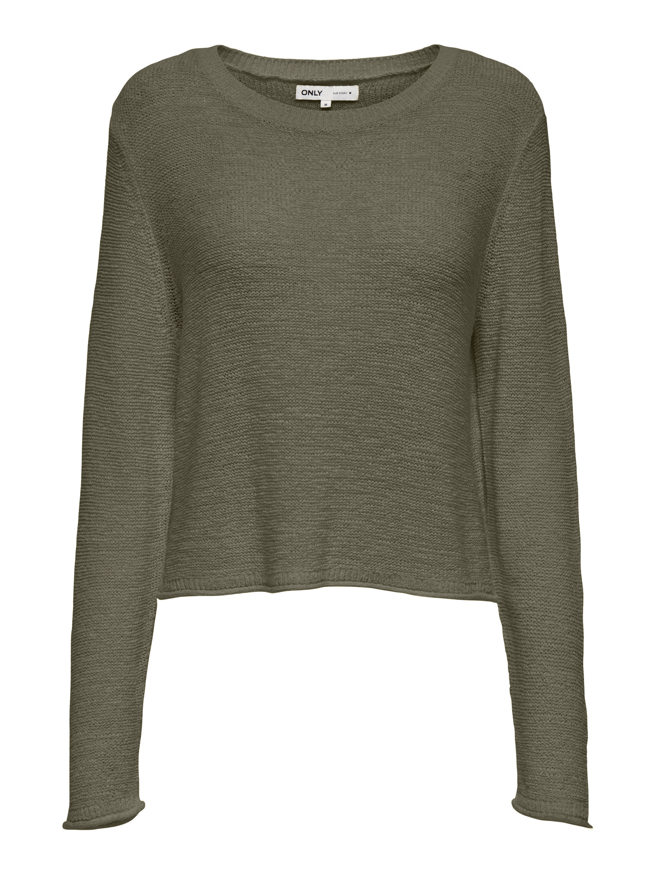Pull court en maille Sunny ONLY – Kaki