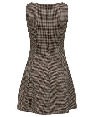 Robe courte pied-de-poule Azura ONLY – Pied-de-poule beige et noir