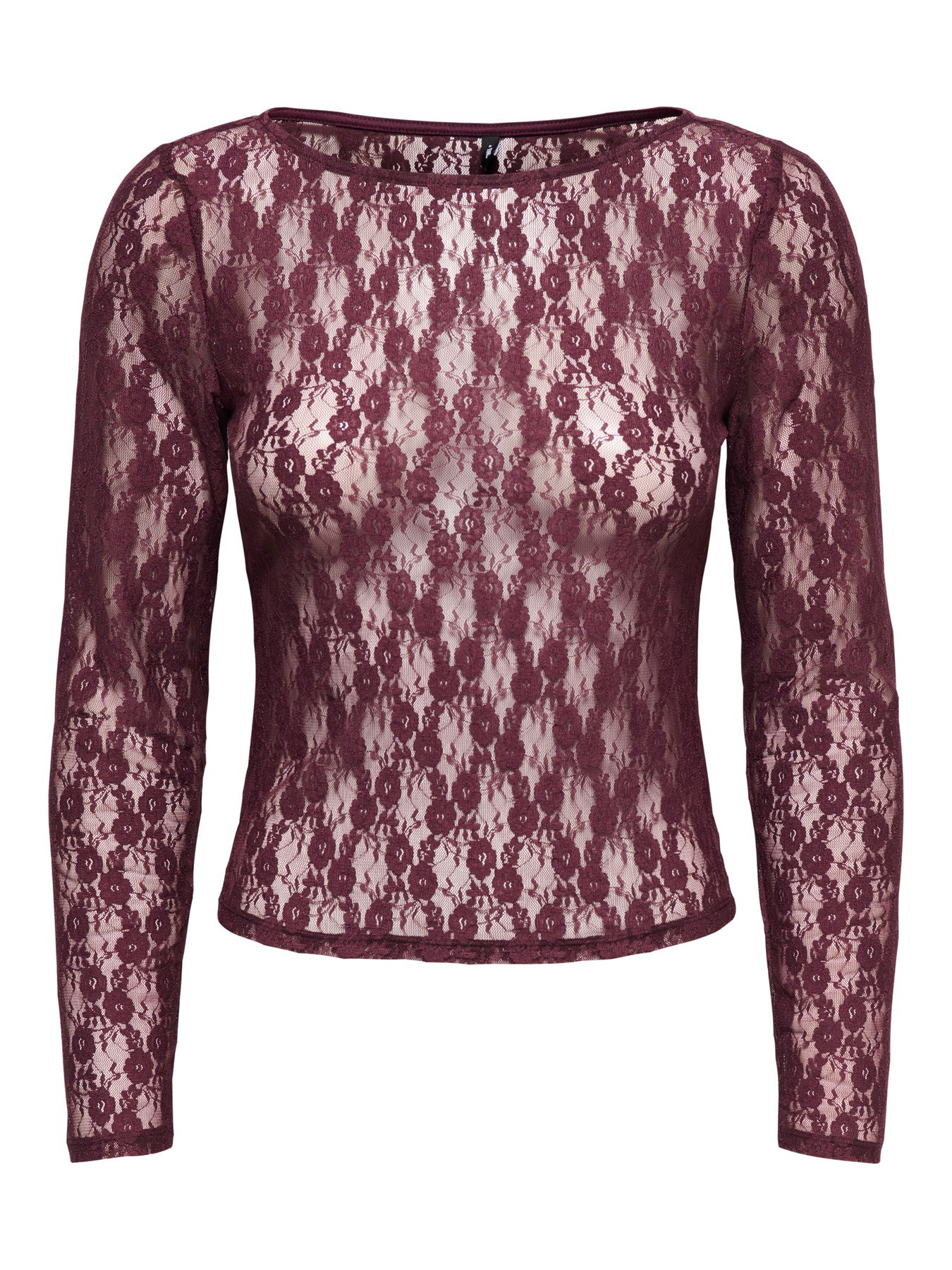 Top en dentelle Nikita ONLY – Bordeaux chocolat – Image 2