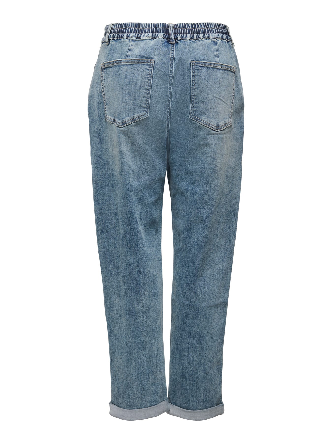 Jean droit longueur cheville taille haute Anni – Bleu moyen – Only – Image 4
