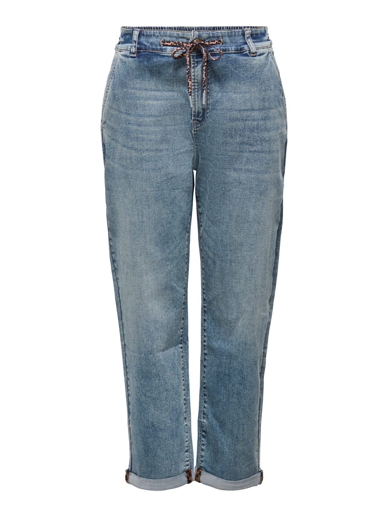 Jean droit longueur cheville taille haute Anni – Bleu moyen – Only – Image 2