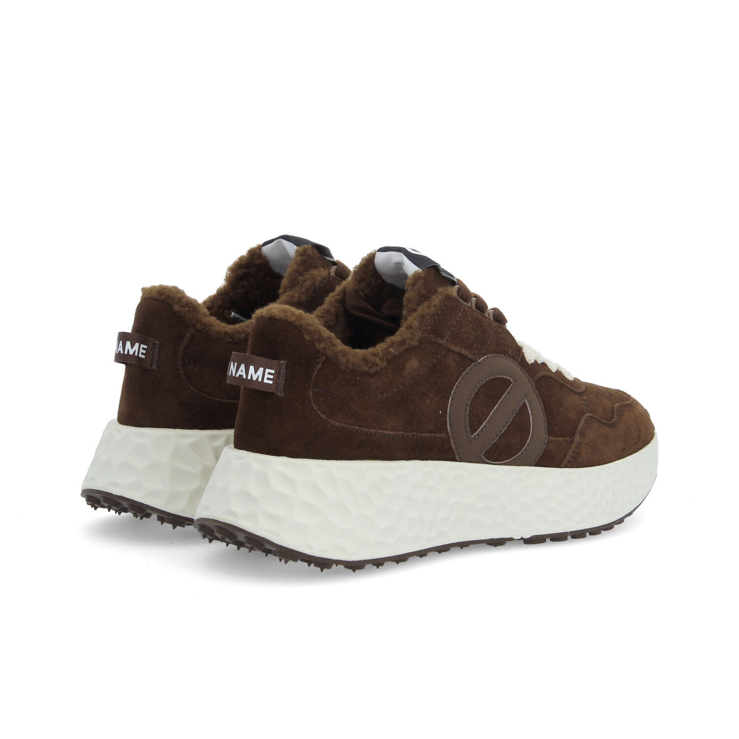 Carter jogger en cuir suédé cocoon marron - Marron cocoon - No Name – Image 3