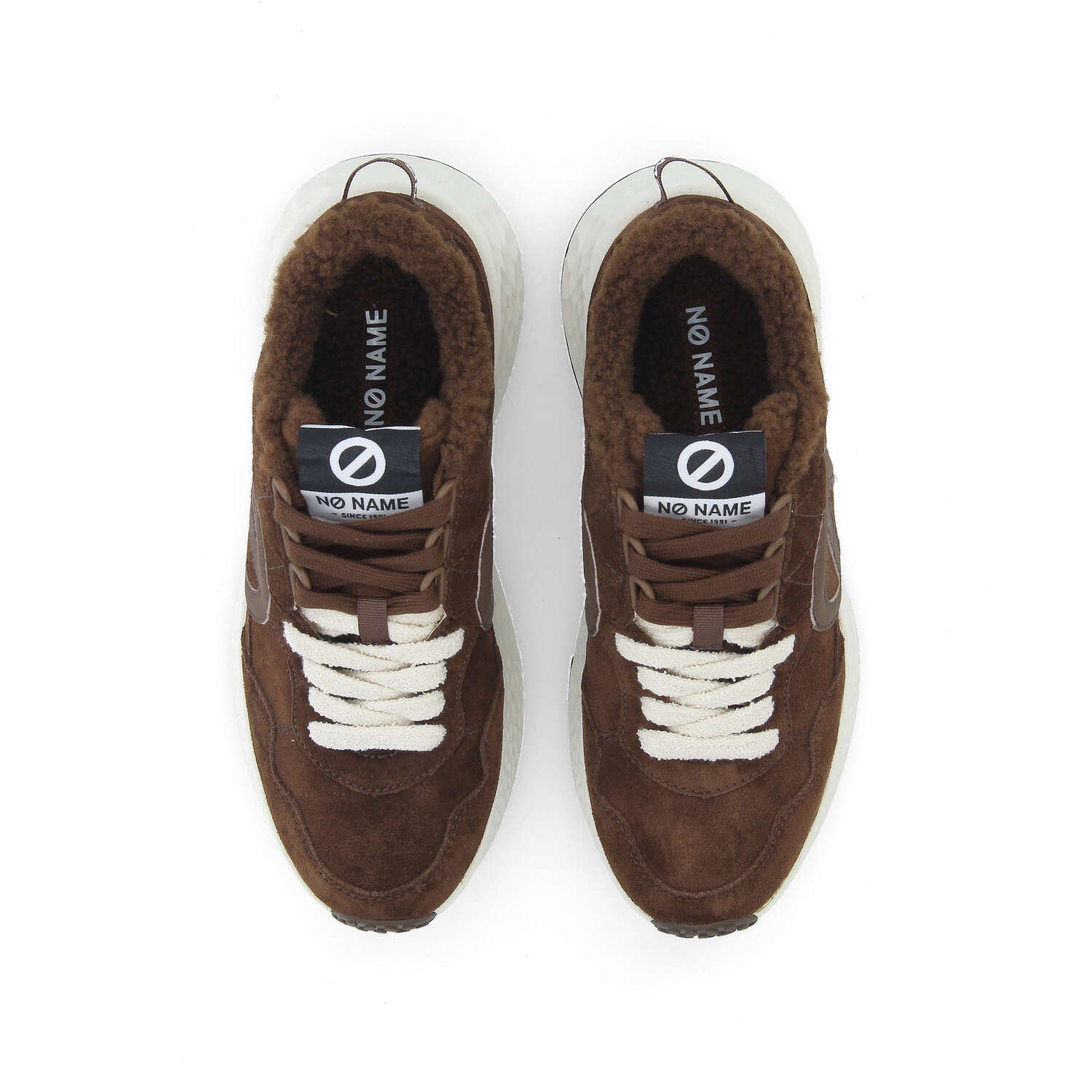 Carter jogger en cuir suédé cocoon marron - Marron cocoon - No Name – Image 5