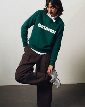 Pantalon barrel à pinces – Marron – Lili Sidonio