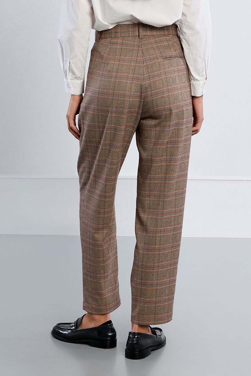 Pantalon carotte à carreaux – Multicolore – Lili Sidonio – Image 5