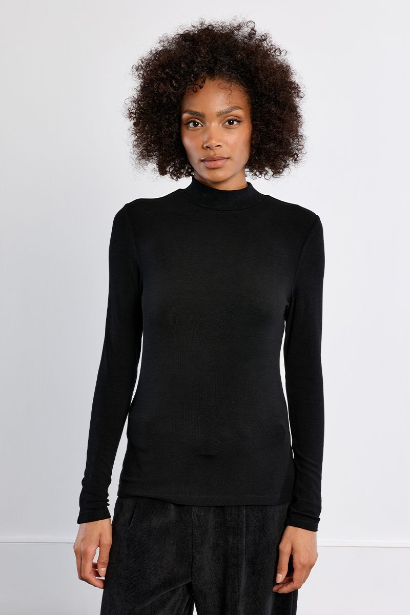 Sous-pull col montant – Noir – Lili Sidonio – Image 5